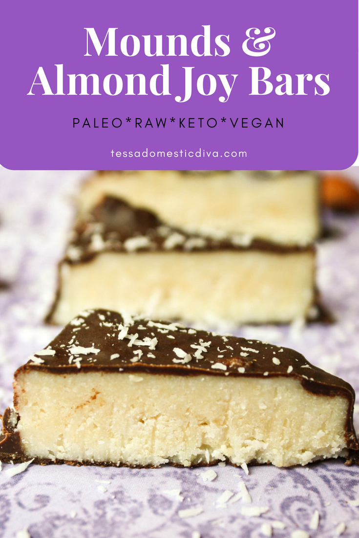 Homemade Real Food Mounds Bars Gluten Free Paleo Keto Opt