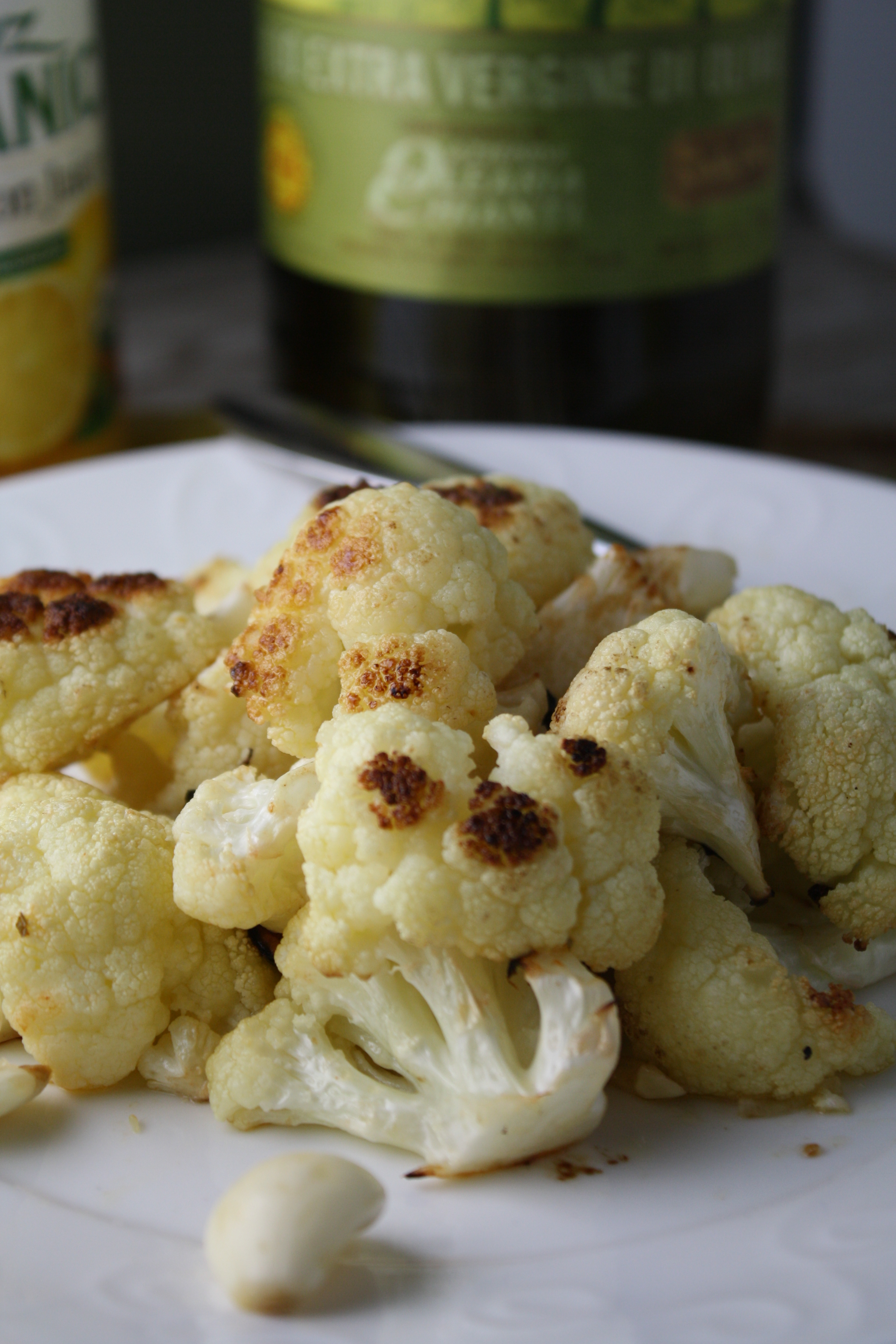 Quick Oven Roasted Cauliflower w/ Lemon & Garlic Tessa the Domestic Diva