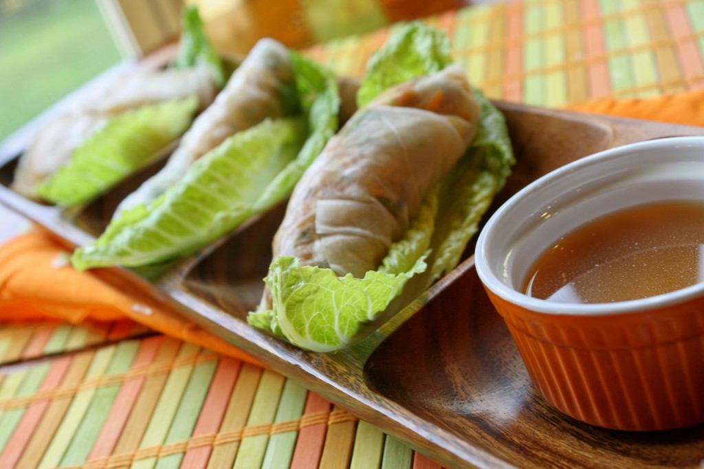 Vietnamese Salad Rolls w/ Dipping Sauce Tessa the Domestic Diva