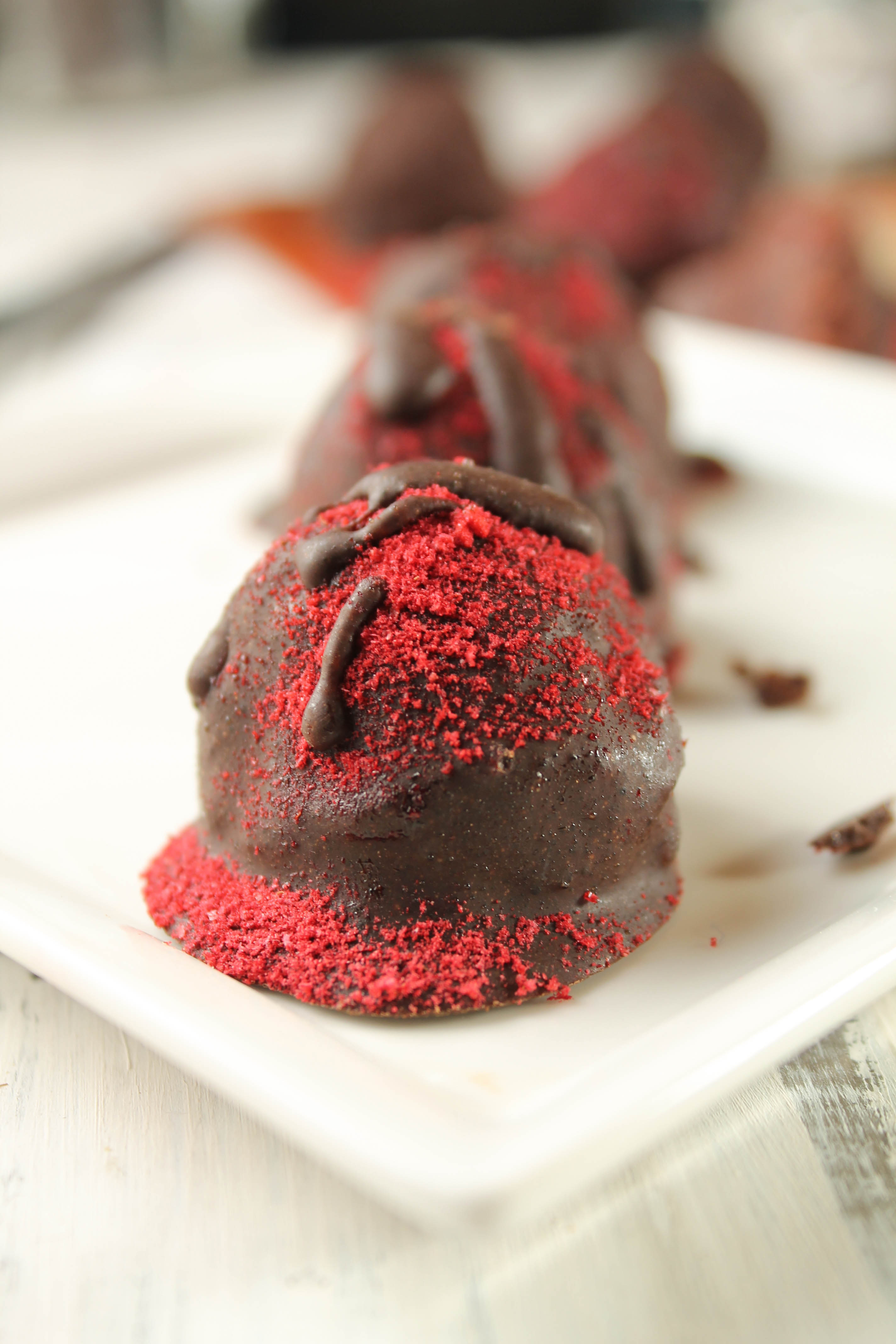 ChocolateRaspberry Truffles Recipe — Dishmaps
