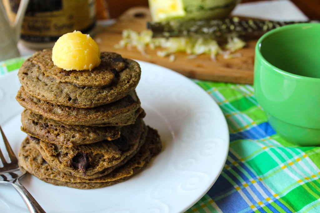 Zucchini Chocolate Chip Pancakes - Gluten Free & Vegan-3438