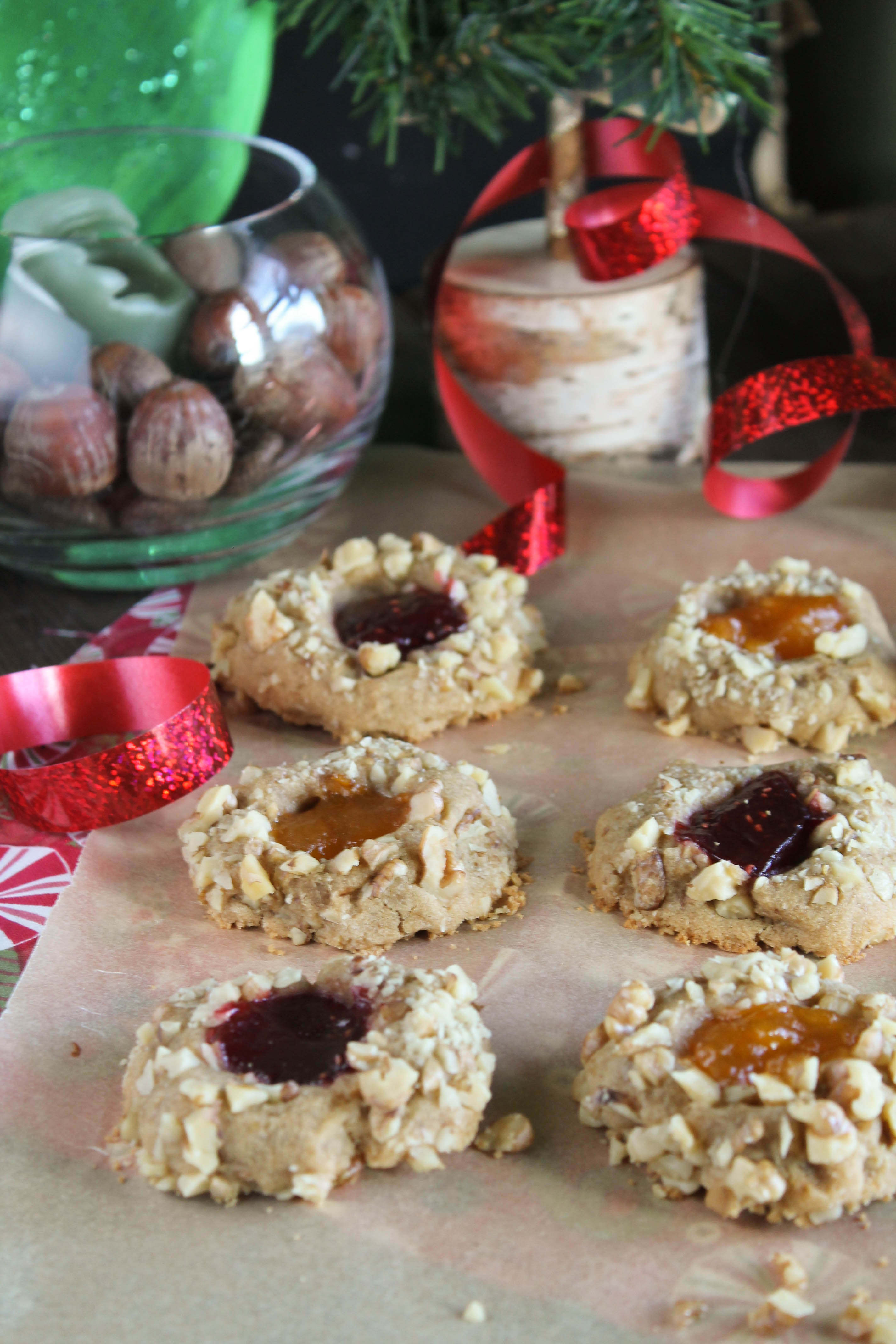 Gluten Free & Vegan Thumbprint Cookies Tessa the Domestic Diva