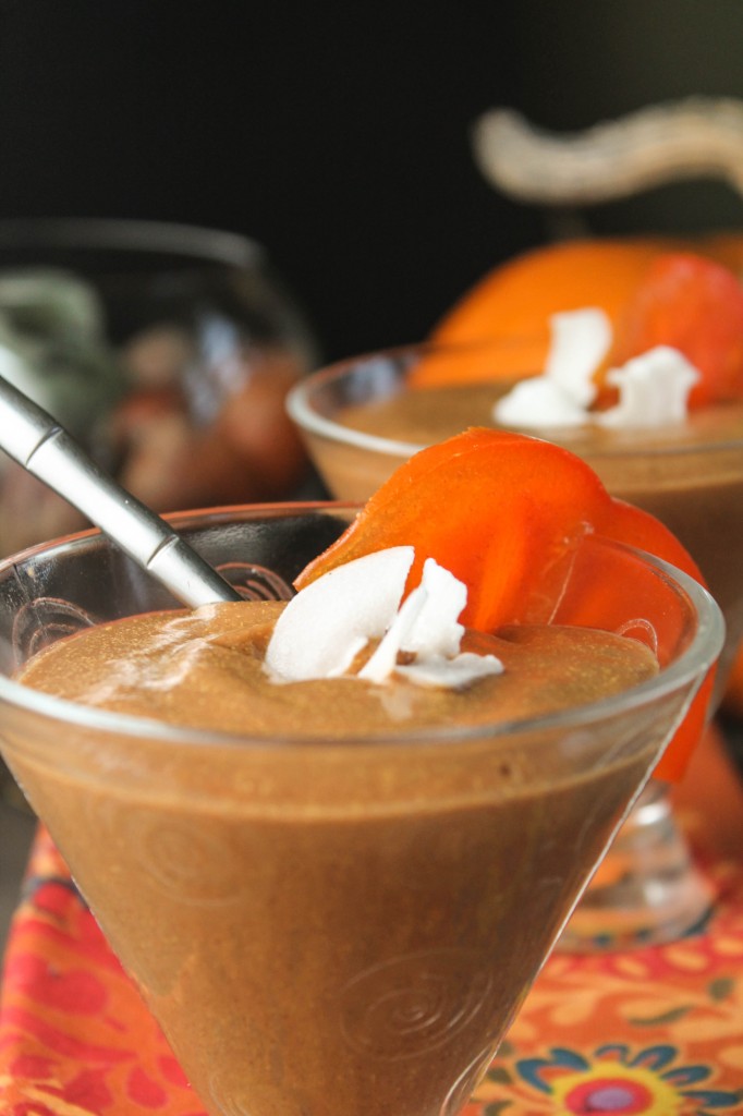 Paleo Pumpkin Persimmon Smoothie or Pudding-4703