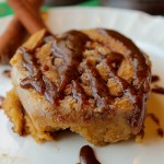 Gluten Free Egg Free Pumpkin Cinnamon Rolls w-A Caramel Glaze-7108