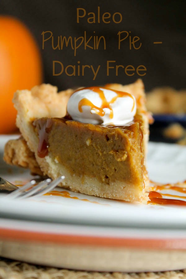 Paleo Pumpkin Pie by Tessa The Domestic Diva - Featured at Natural Family Friday