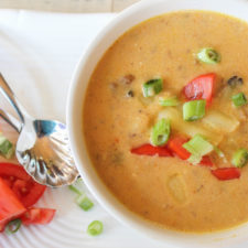 Instant Pot Bacon Cheeseburger Soup – Keto | Paleo | Gluten Free | Low-Carb