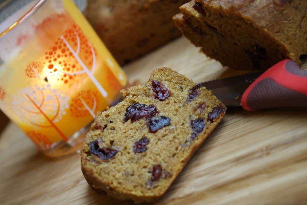 Pumpkin Cranberry Bread - Gluten Free & Vegan