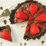 Fresh Chocolate Strawberry Tart-#Paleo #Vegan #GlutenFree