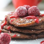 Gluten Free - Vegan Chocolate Pumpkin Pancakes #gluten free #vegan #chocolate #pumpkin #pancakes