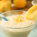 Paleo Lemon Cheesecake Smoothie - #DairyFree #paleosmoothie #fullmealsmoothie #vegan #whole30smoothie #lemoncheesecake