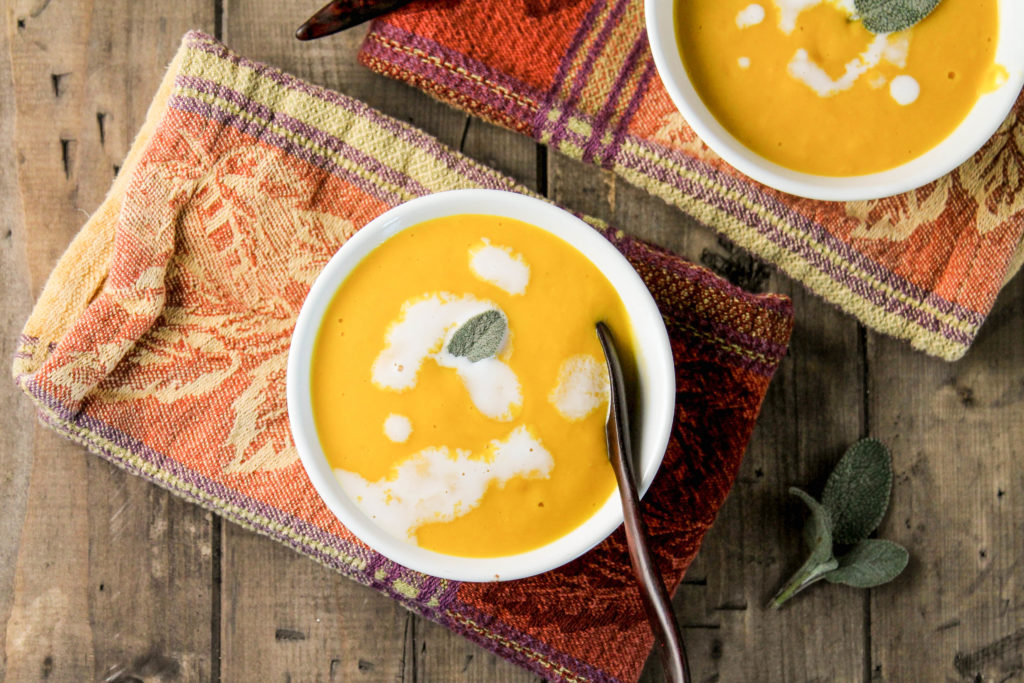 Creamy Paleo Pumpkin Soup Dairy Free Tessa the Domestic Diva