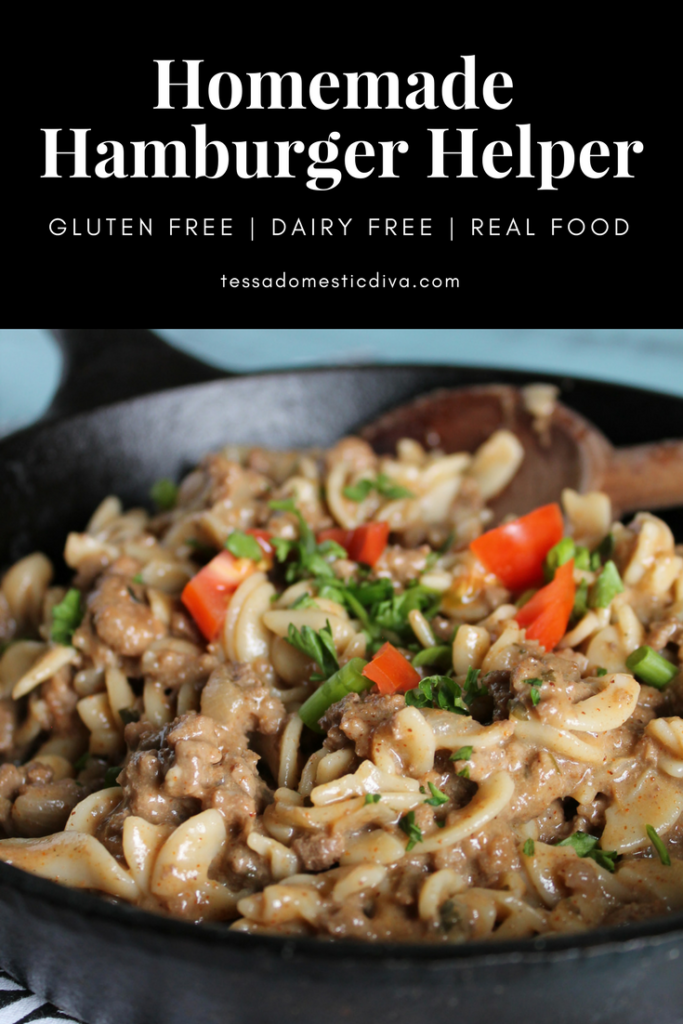 Gluten Free Hamburger Helper Dairy Free Tessa the Domestic Diva