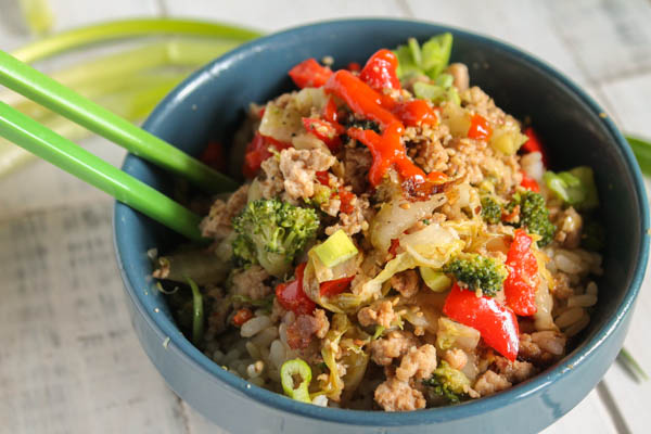 Quick Asian Stir Fry w- Hamburger Paleo | Gluten Free