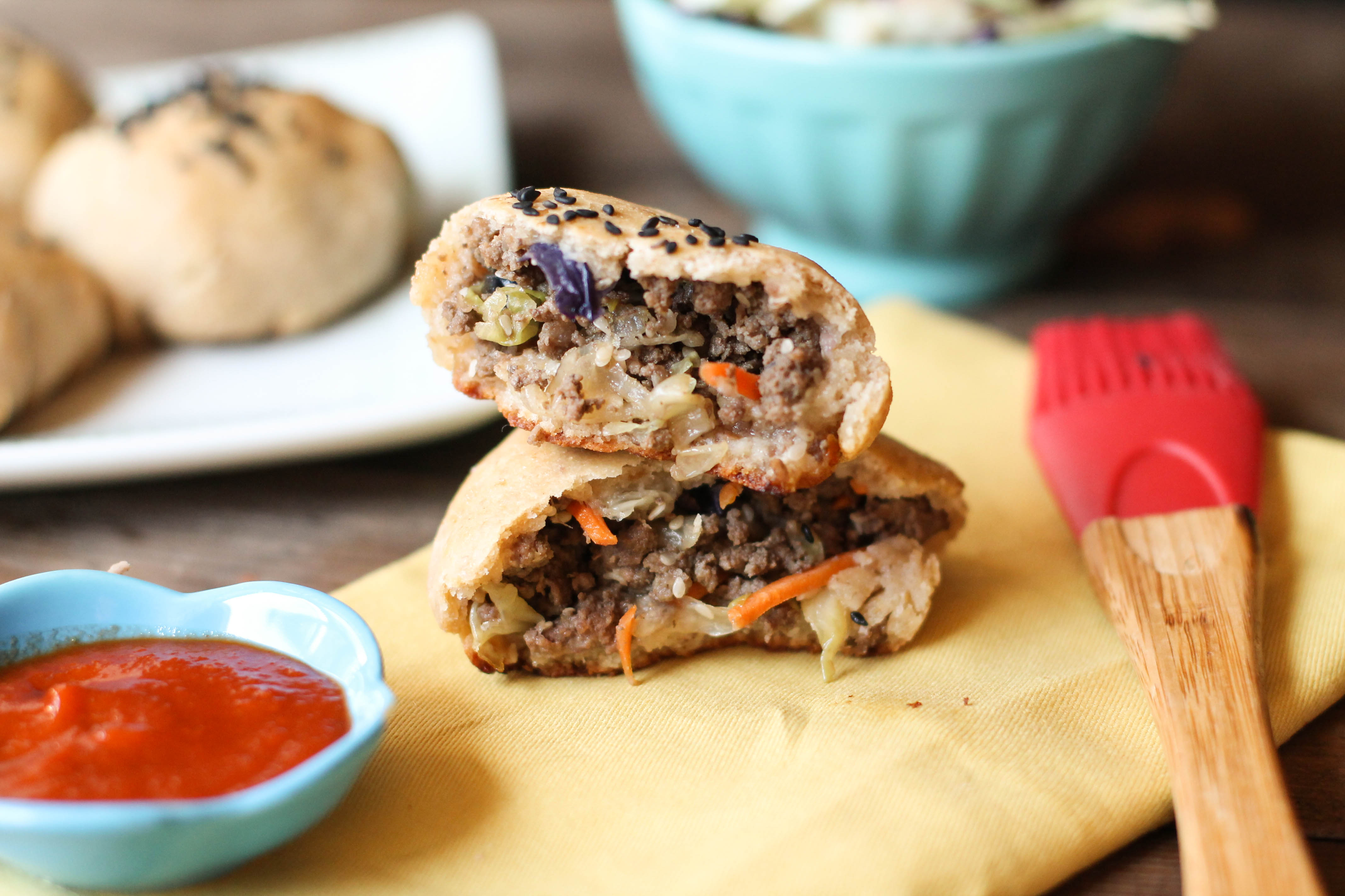 Paleo - Gluten Free Asian Baked Bao Buns #glutenfree #paleo #whole30 #hamburger #bao