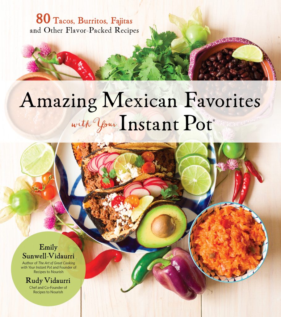 cookbook cover of amzing mexican favorites for your instant pot