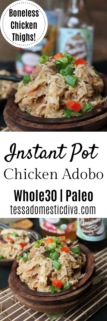 Instant Pot Chicken Adobo Keto Paleo Whole 30