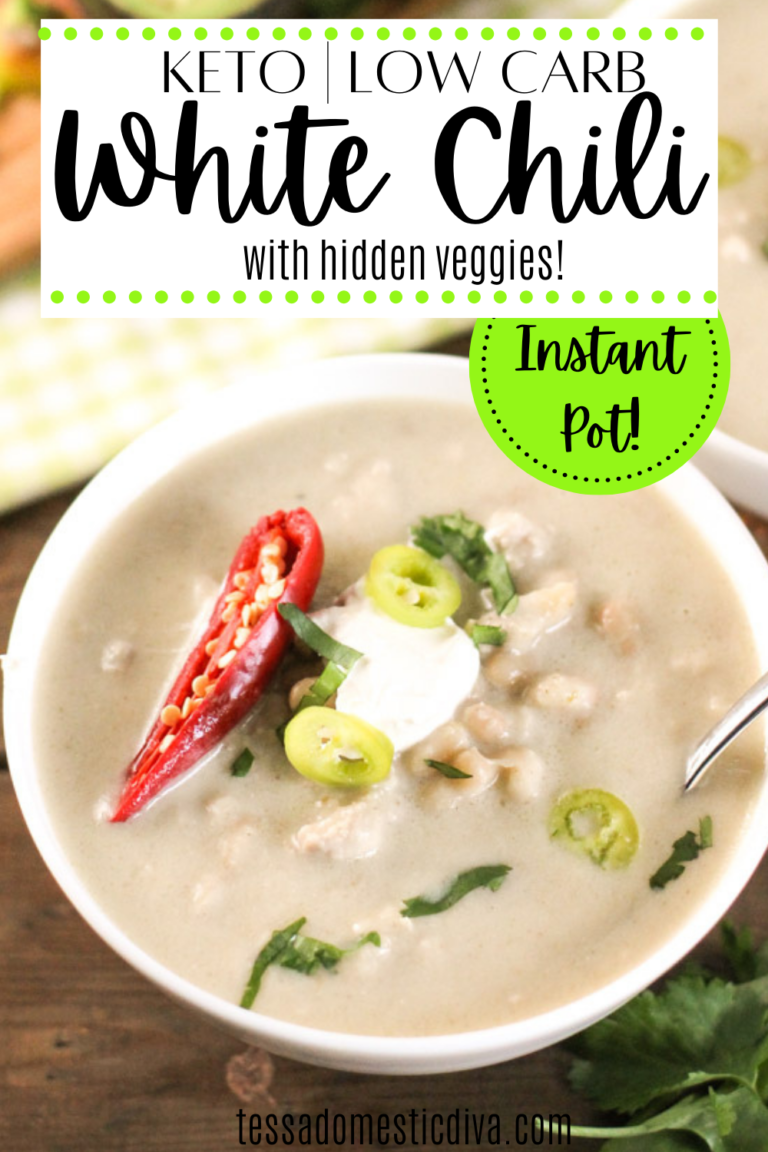 Instant Pot Low Carb White Chicken Chili