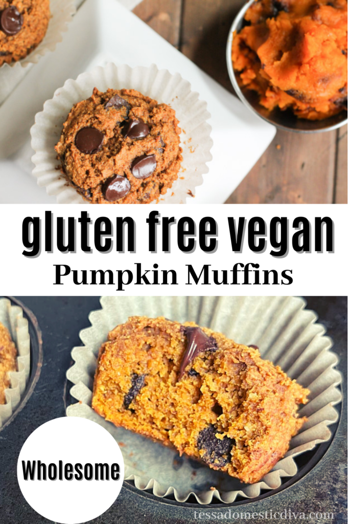 pinterest ready pumpkin muffins with chocolate chips